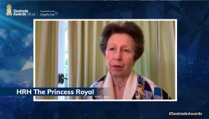 HRH The Princess Royal speaks at the Seatrade Awards.