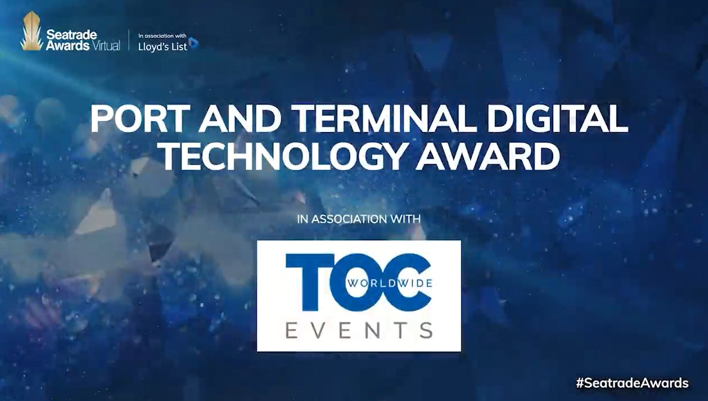 SeatradeAwards2 Screenshot of SeatradeAwards. Port and terminal digital technology award.