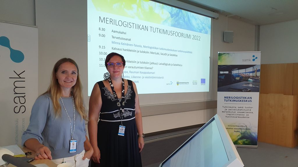 Projektipäällikkö Hanna Kajander (vas.) ja tutkimuspäällikkö Minna Keinänen-Toivola olivat avainasemassa tutkimusfoorumin järjestämisessä.