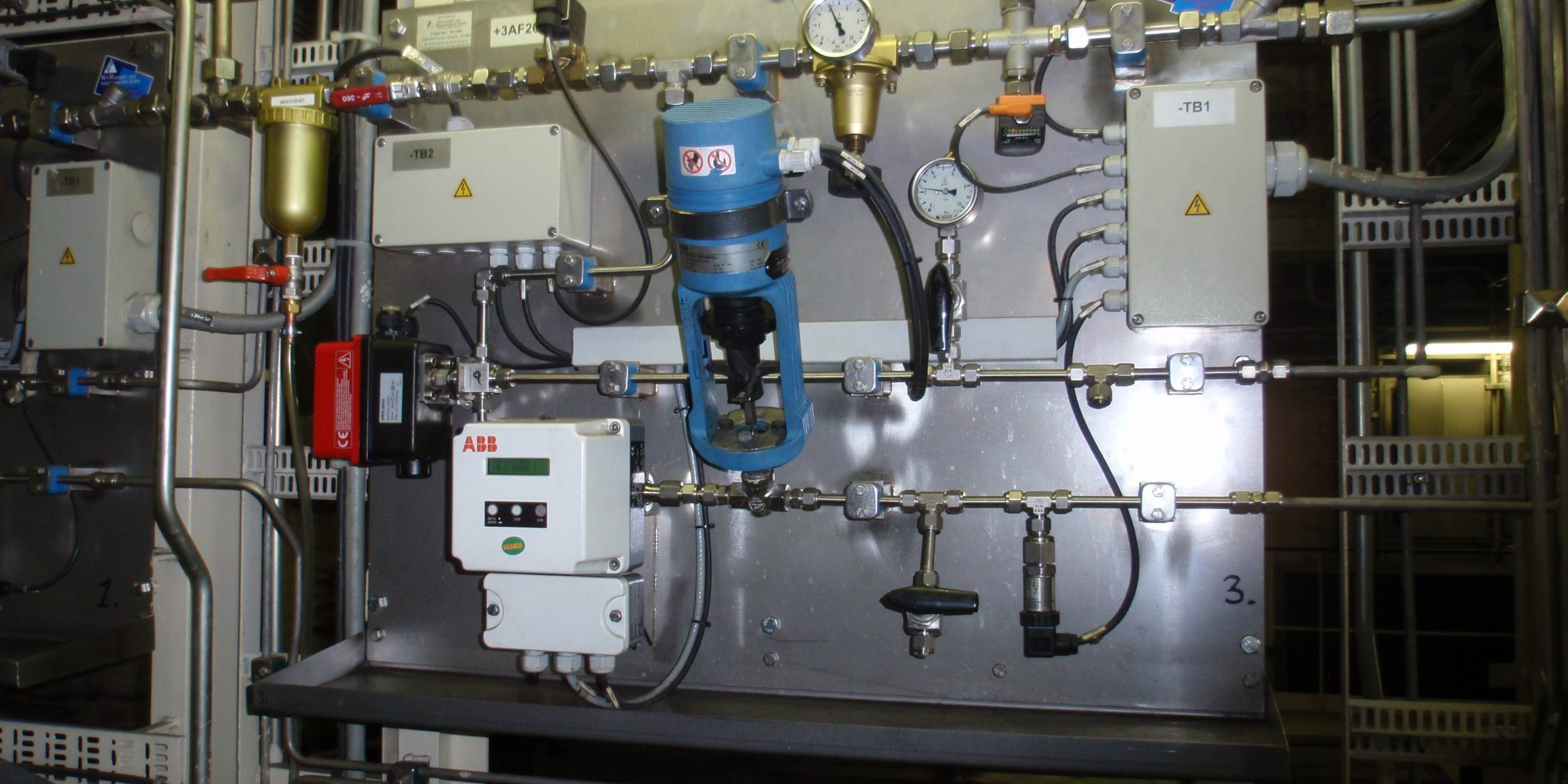 The control circuit of technical systems of a ship for subsystems, sensors etc.